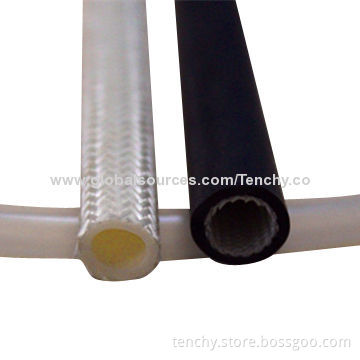 High pressure polyester wire-braiding reinforced silicone hose